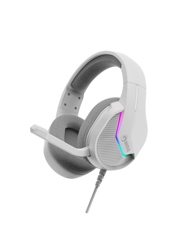 Marvo Scorpion H8618 Tactic 40 USB 2.0 Wired Gaming RGB Headset (White)