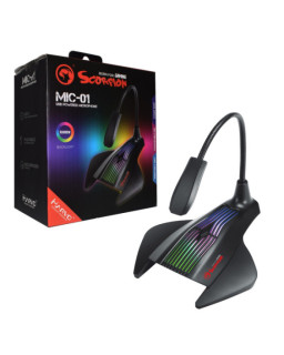 Marvo Scorpion MIC-01 RGB USB Powered Flexible Gaming and Streaming Microphone