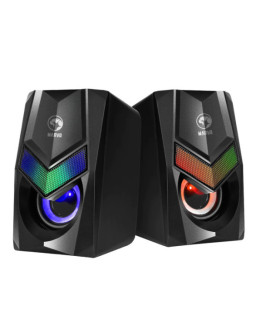 Marvo Scorpion SG-118 Havoc 10 USB Powered Stereo RGB 6W Gaming Speakers (Black)