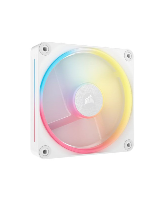 Corsair iCUE LINK LX120-R 12cm PWM Reverse Blade RGB Case Fan, 18 RGB LEDs, Magnetic Dome Bearing, 2400 RPM, White, Single Fan Expansion Kit