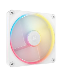 Corsair iCUE LINK LX140-R 14cm PWM Reverse Blade RGB Case Fan, 18 RGB LEDs, Magnetic Dome Bearing, 2000 RPM, White, Single Fan Expansion Kit