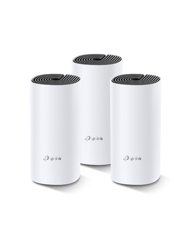 TP-LINK (DECO M4) Whole-Home Mesh Wi-Fi System, 3 Pack, Dual Band AC1200, MU-MIMO, 2 x LAN on each Unit