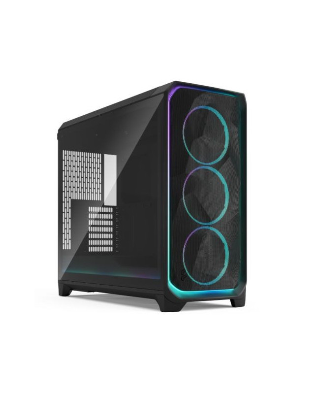 Fractal Design Meshify 3 XL Ambience Pro RGB (Black TG Light) w/ Light Tint Window, E-ATX, Mesh Front, 3x RGB Fans, Adjust Pro Hub, USB-C 20Gbps