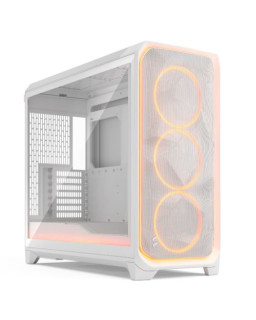 Fractal Design Meshify 3 XL Ambience Pro RGB (White TG Clear) w/ Clear Window, E-ATX, Mesh Front, 3x RGB Fans, Adjust Pro Hub, USB-C 20Gbps
