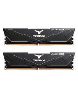 Team T-Force Vulcan 64GB Kit (2 x 32GB), DDR5, 6400MHz (PC5-51200), CL34, ECC, AMD EXPO & Intel XMP 3.0, PMIC, DIMM Memory, Black
