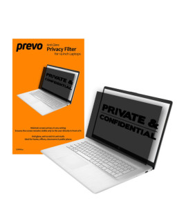 prevo 14-Inch Anti-Glare Laptop Privacy Screen Filter, Anti-Peep, Anti-Static, Blackout