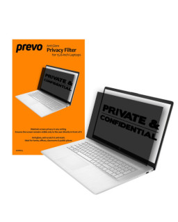 prevo 15.6 Inch Anti-Glare Laptop Privacy Screen Filter, Anti-Peep, Anti-Static, Blackout