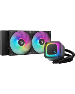 DeepCool LE240 V2 240mm Liquid CPU Cooler, Dual 120mm ARGB Fans, Anti-Leak Tech, Quiet Pump, High Performance for Intel & AMD Sockets
