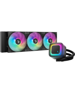 DeepCool LE360 V2 360mm Liquid CPU Cooler, Triple 120mm ARGB Fans, Anti-Leak Tech, Quiet High-Performance Pump, Compatible with Intel & AMD Sockets