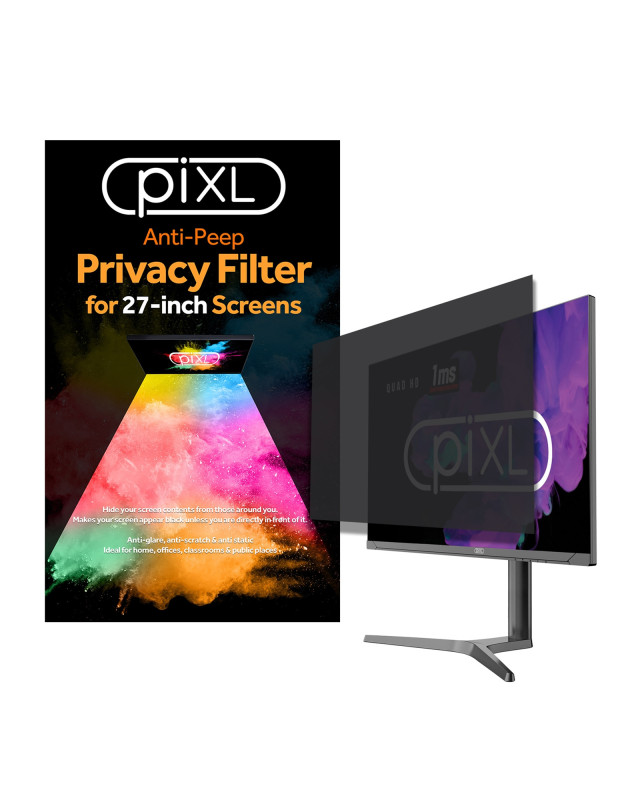 piXL 27 Inch Monitor Anti-Peep Privacy Screen Filter, Anti-Glare, Anti-Static, Blackout