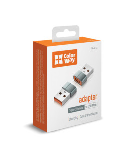 ColorWay Grey Adapter Type-C To USB-A
