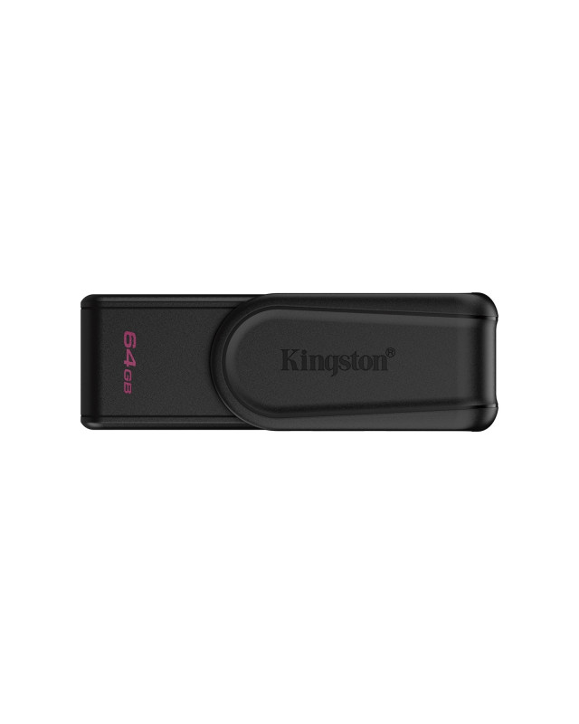 Kingston DataTraveler Exodia S DTXS/64GB USB Flash Drive, 64GB, USB 3.2,  Black, Swivel Cap Design
