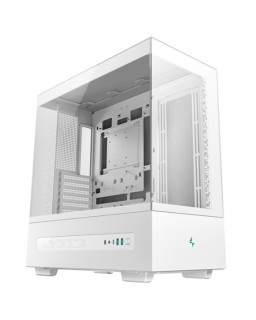 DeepCool CH690 Digital ATX Mid-Tower Case, High-Airflow PC Case with Semi-Glass Panel, USB-C Port, Support for 420mm Radiator, 450mm GPU, ATX PSU, White