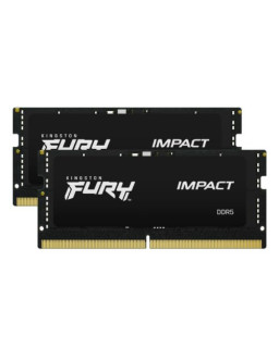 Kingston Fury Impact 32GB Kit (2 x16GB), DDR5, 5600MHz (PC5-44800), CL40, 1.1V, Intel XMP 3.0, SODIMM Memory