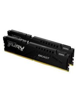 Kingston Fury Beast 64GB Kit (2 x 32GB), DDR5, 5600MHz, CL40, 1.25V, ECC, PMIC, Intel XMP 3.0, Black, DIMM Memory