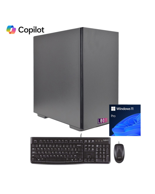 LOGIX Intel i7-14700 2.10GHz (5.30GHz Boost) 20 Core 28 threads. 32GB Kingston RAM, 1TB Kingston NVMe, Wi-Fi 6, Windows 11 PRO