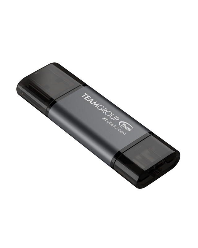 Team TX13128GC01 2 in 1 Dual OTG 128GB Flash Drive, X1 USB 3.2 Gen1, Type C & A, Plug and Play