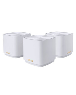 Asus (ZenWiFi XD4 Plus) AX1800 Dual Band Mesh Wi-Fi 6 System, 3 Pack, AiMesh, AiProtection, Wall Mountable, White