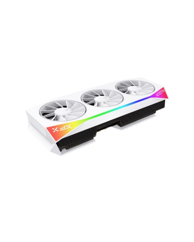 XFX Mercury RX9070 XT OC White Gaming Edition with RGB, PCIe5, 16GB DDR6, HDMI, 3 DP, 3100MHz Clock, Overclocked