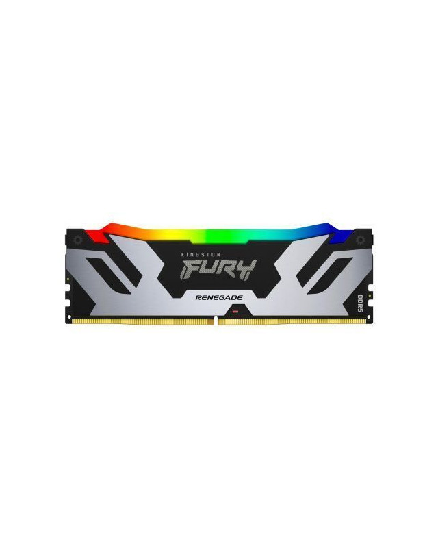 Kingston Fury Renegade RGB 48GB, DDR5, 6400MHz, CL32, 1.4V, ECC, XMP 3.0, PMIC, DIMM Memory, Black/Silver