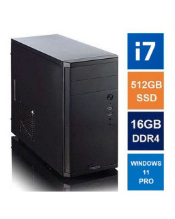 Spire MATX Tower PC, Fractal Core 1100 Case, i7-12700, 16GB DDR4, 512GB SSD, Corsair 550W, No Optical, KB & Mouse, Windows 11 Pro