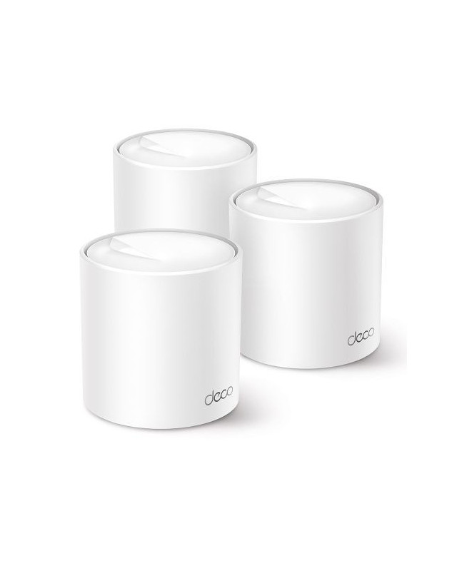 TP-LINK (DECO X50) AX3000 Dual Band Wireless Whole Home Mesh Wi-Fi 6 System, 3 Pack, 3x LAN, OFDMA & MU-MIMO, TP-Link HomeShield
