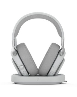 Fractal Design Scape (Light) Gaming Headset, Wireless/Btooth/USB, Custom-Tuned Drivers, EQ Presets, 40 Hours Battery, Charging Stand, Ambient Lighting