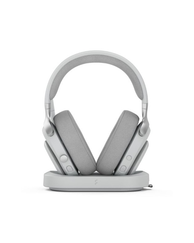 Fractal Design Scape (Light) Gaming Headset, Wireless/Btooth/USB, Custom-Tuned Drivers, EQ Presets, 40 Hours Battery, Charging Stand, Ambient Lighting