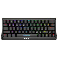 Marvo Scorpion KG962W-UK Wireless Mechanical Gaming Keyboard with Red Switches, 60% Compact Design, Tri-Mode Connection,