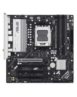 Asus B850M MAX GAMING WIFI, AMD B850, AM5, Micro ATX, 4 DDR5, HDMI, DP, Wi-Fi 6E, GB LAN, 3x M.2