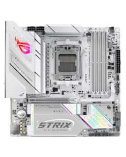 Asus ROG STRIX B850-G GAMING WIFI, AMD B850, AM5, Micro ATX, 4 DDR5, HDMI, DP, Wi-Fi 7, 2.5G LAN, RGB, 4x M.2, White