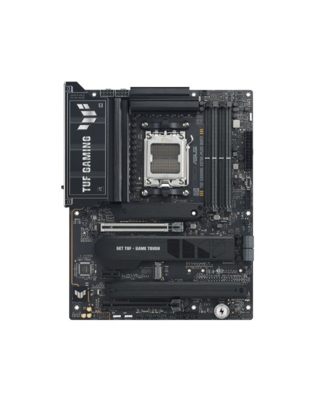 Asus TUF GAMING X870E-PLUS WIFI7, AMD X870, AM5, ATX, 4 DDR5, HDMI, 2 USB4, Wi-Fi 7, 2.5G LAN, PD 30W, 4x M.2