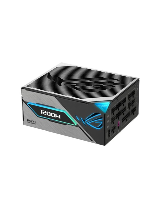 Asus 1200W ROG Thor Platinum III PSU, ATX 3.1, Fully Modular, 80+ Platinum, RGB Lighting, OLED Display, GaN MOSFET, GPU-First, Lambda A++