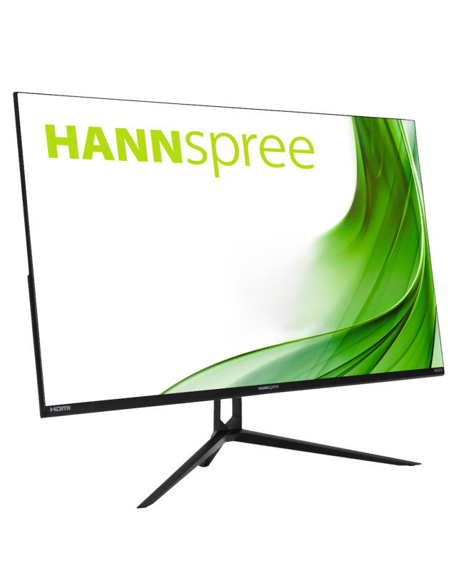 Hannspree HC272PFB 27 Inch Monitor, WQHD, 4ms, 75Hz, HDMI, Display Port, Speakers, VESA, Tilt, Frameless
