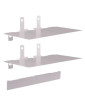 Nanoleaf Blocks Shelves Add-On Kit (2 Pack), Stainless Steel, 1.5kg Weight Limit