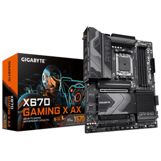 Gigabyte X670 GAMING X AX (rev.10) Motherboard, AMD socket AM5, ATX, DDR5, Next Generation Storage Ready with 1 x PCIe 5