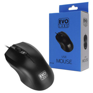 Evo Labs MO-128 Wired USB Plug and Play Mouse,...
