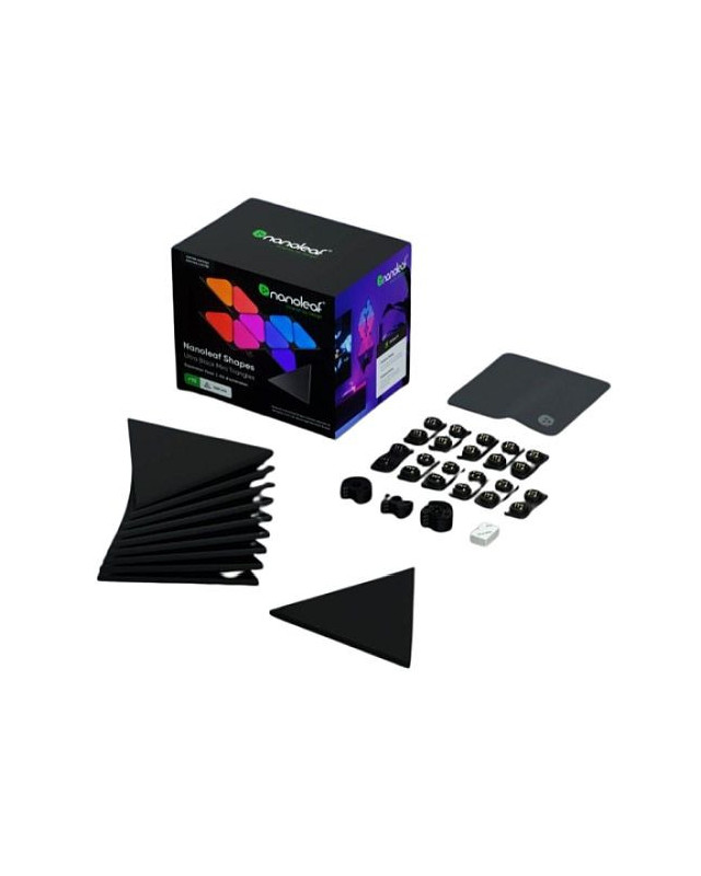 Nanoleaf Shapes Limited Edition Ultra Black Mini Triangles Expansion Pack (10-Panels), RGB *Expansion Kit Only*