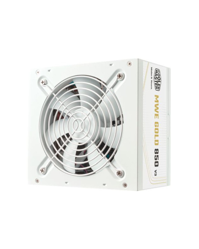 Cooler Master 850W MWE Gold V3 ATX 3.1 PSU, Fully Wired, HDB Bearing Fan, 80+ Gold, White