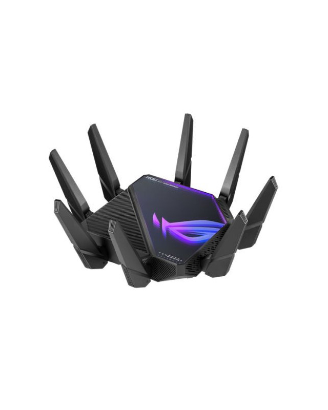 ASUS (GT-AXE16000) ROG Rapture AXE16000 Wi-Fi 6E Quad-Band Gaming Router, 6GHz Band, Dual 10G LAN, 2.5G WAN, AiMesh, VPN Fusion, RGB
