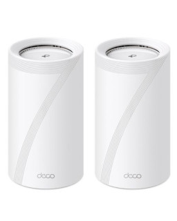 TP-LINK (DECO BE85) BE19000 Tri-Band Whole Home Mesh Wi-Fi 7 System, 2 Pack, 12-Stream, 2x 10G Ports, Multi-Link Operation, Voice Control