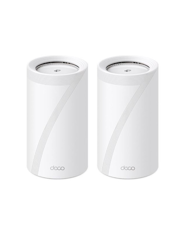 TP-LINK (DECO BE85) BE19000 Tri-Band Whole Home Mesh Wi-Fi 7 System, 2 Pack, 12-Stream, 2x 10G Ports, Multi-Link Operation, Voice Control