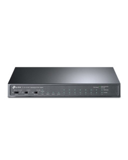 TP-LINK (TL-SL1311MP) 8-Port Unmanaged Desktop PoE+ Switch, 8-Port 10/100Mbps + 2-Port Gigabit RJ45 & 1 Gigabit SFP