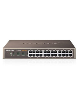 TP-LINK (TL-SG1024D) 24-Port Gigabit Unmanaged  Desktop/Rackmount Switch, Steel Case