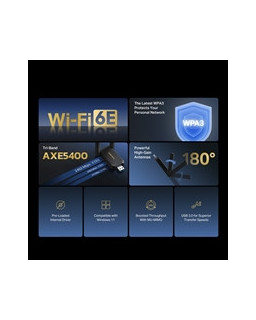 Mercusys MA86XH AXE5400 Wi-Fi 6E High Gain Wireless USB Adapter