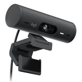 Logitech BRIO 500 FHD 4MP Webcam, USB-C, Light...