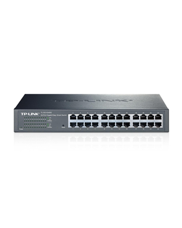 TP-LINK (TL-SG1024DE) 24-Port Gigabit Easy Smart Switch, Simple Setup, Rackmountable, VLAN