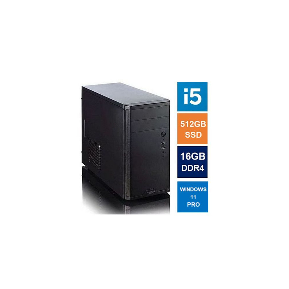i5-11400, 16GB 3200MHz, 512GB SSD, Bequiet 450W, No Optical, KB & Mouse, Windows 11 Pro