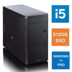 i5-11400, 8GB 3200MHz, 512GB SSD, Bequiet 450W, No Optical, KB & Mouse, Windows 11 Pro