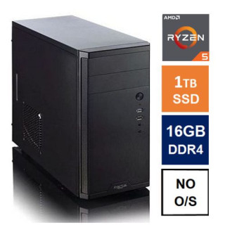 Ryzen 5 5600G, 16GB 3200MHz, 1TB SSD, Bequiet 450W, No Optical, KB & Mouse, No Operating System